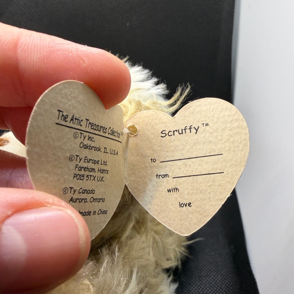 Ty Attic Treasures Scruffy Dog Plush Collectible Puppy Teddy - Picture 3 of 4